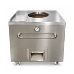 GULATI 36″ × 36″ charcoal tandoor oven - large clay tonir and tannour oven on wheels
