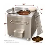 GULATI 30″ × 30″ NSF commercial tandoor oven - 100,000 BTU gas clay tandoor for restaurants