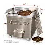 GULATI 34″ × 34″ NSF commercial tandoor oven - 100,000 BTU gas clay tandoor for restaurants