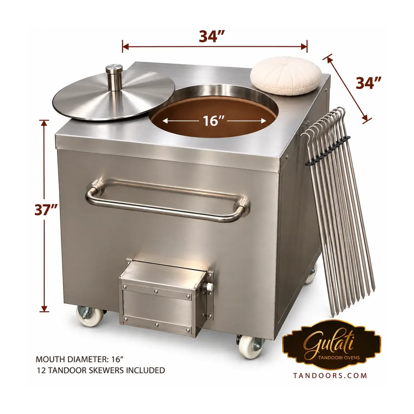 34″ × 34″ NSF Restaurant Tandoor