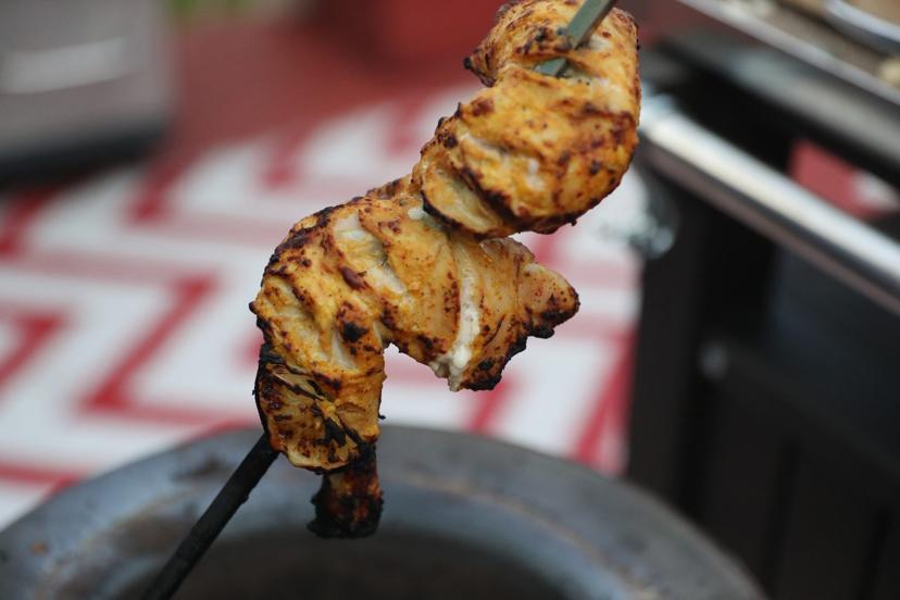 Chicken legs skewer