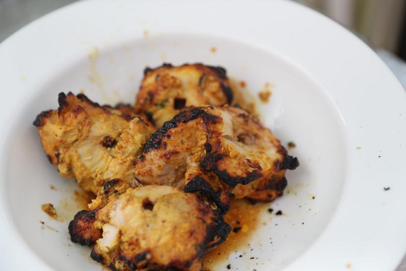 Chicken plated