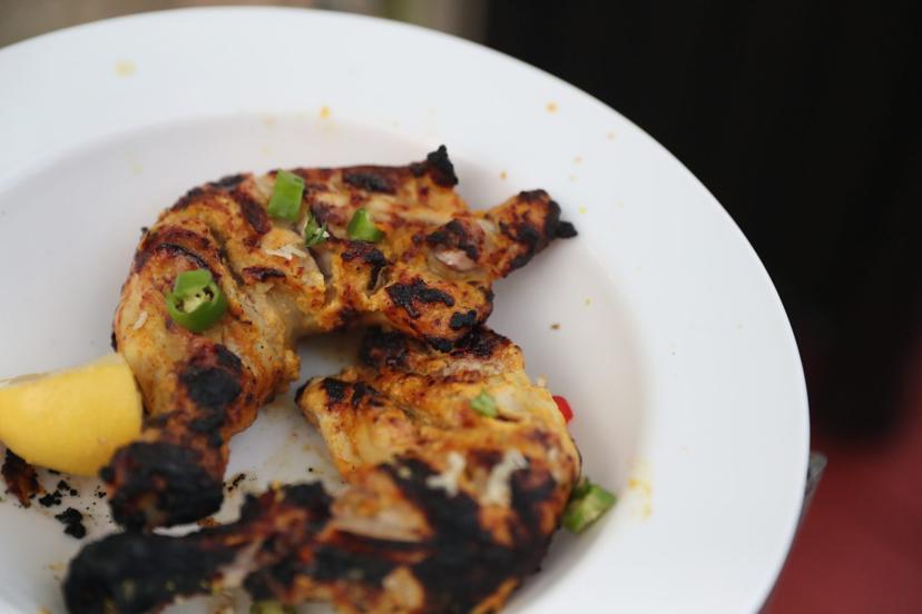 Chicken plated