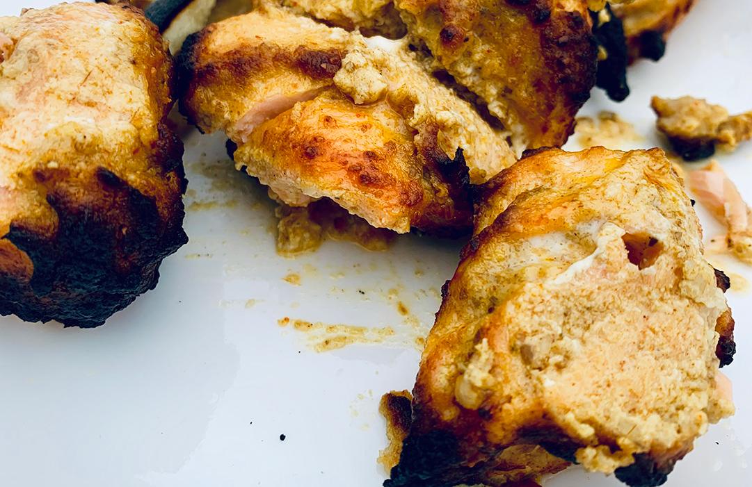 In-Tandoor Recipe: Tandoori Roasted Garlic & Cashew Ghee Chicken & Salmon
