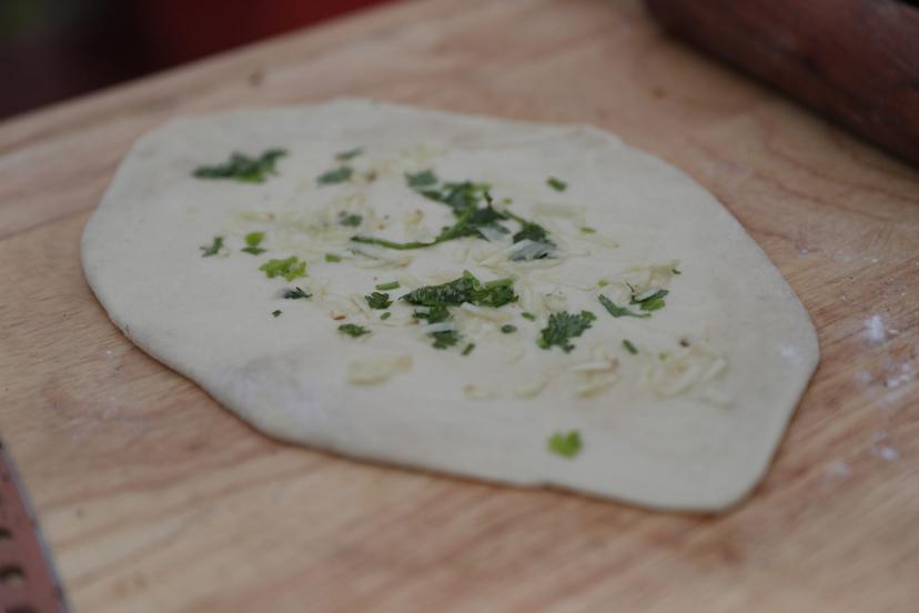 Fresh naan dough