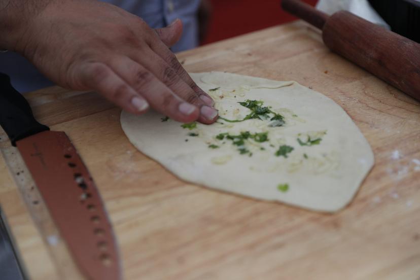 Fresh naan dough