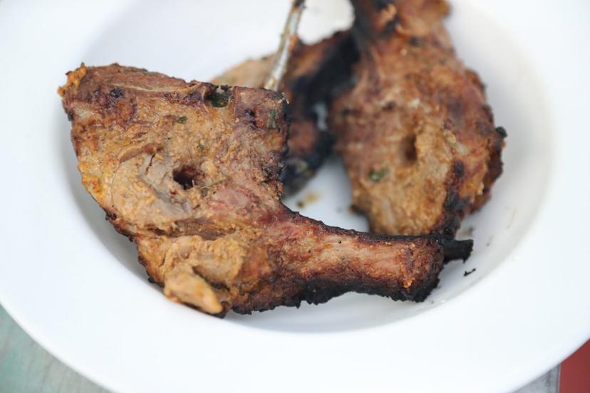 Lambchops plated