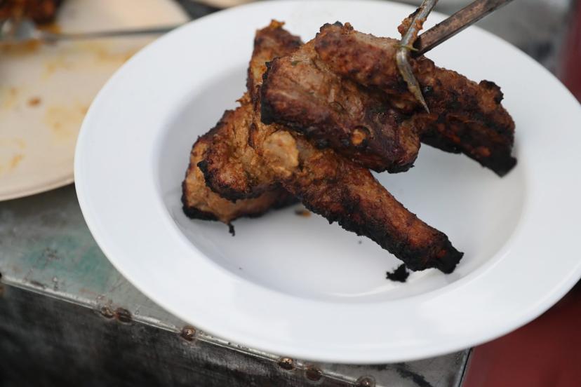 Lambchops plated