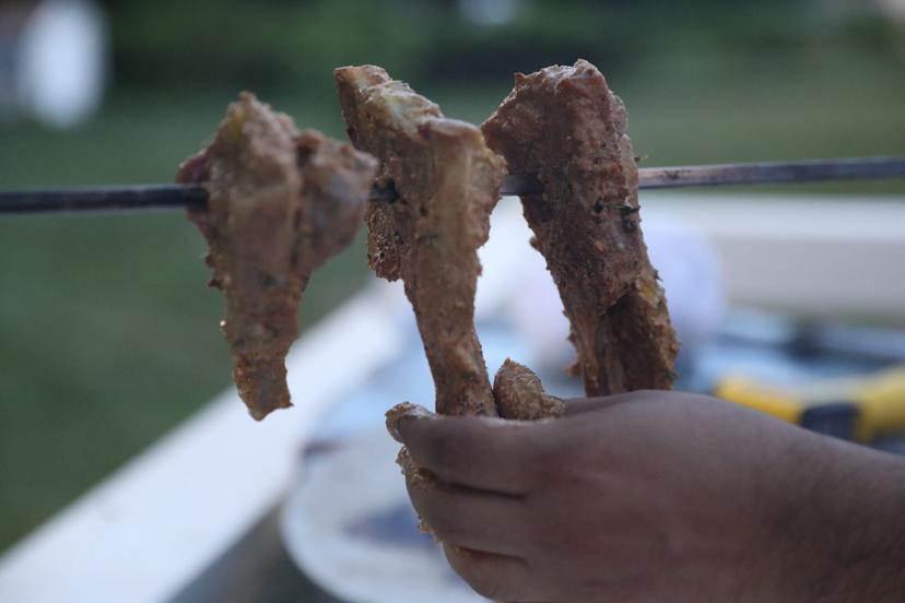 Lambchops skewer