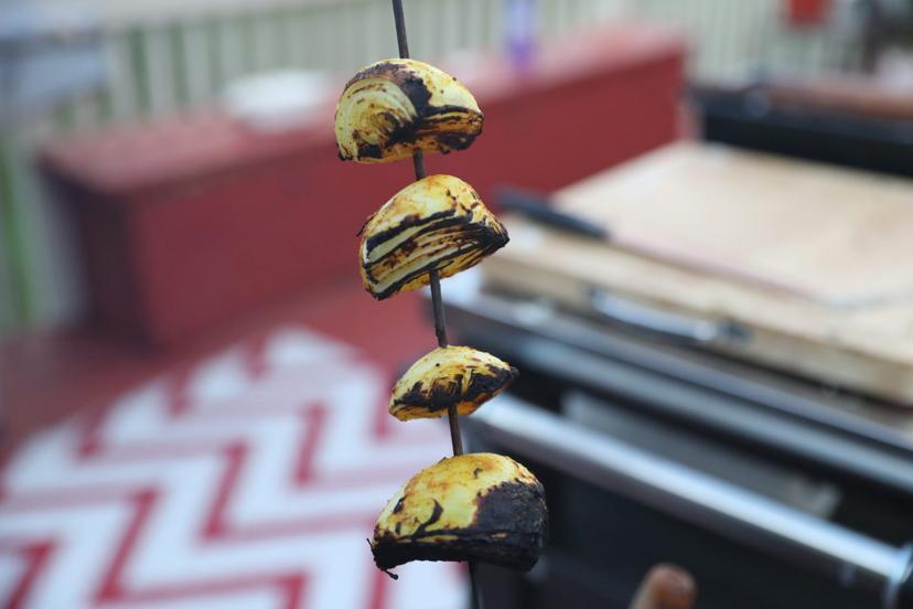 Onions skewer