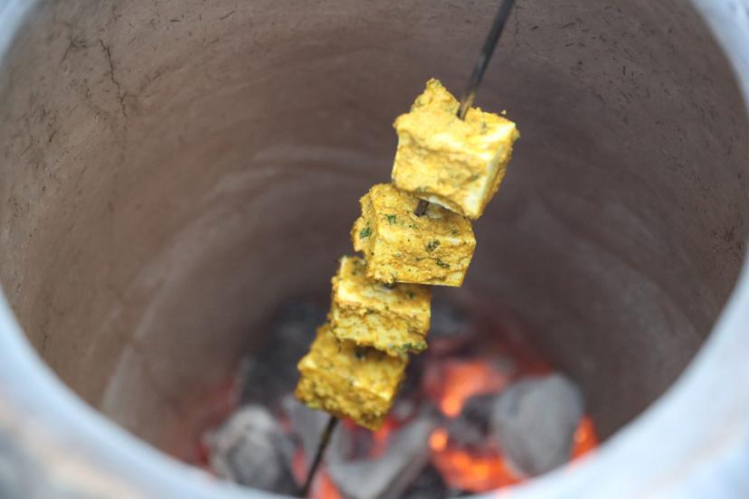 Paneer skewer