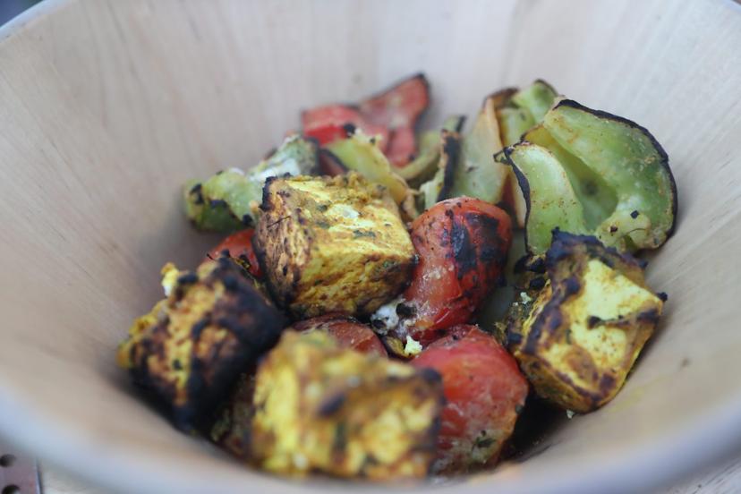 Paneer veggies cooked