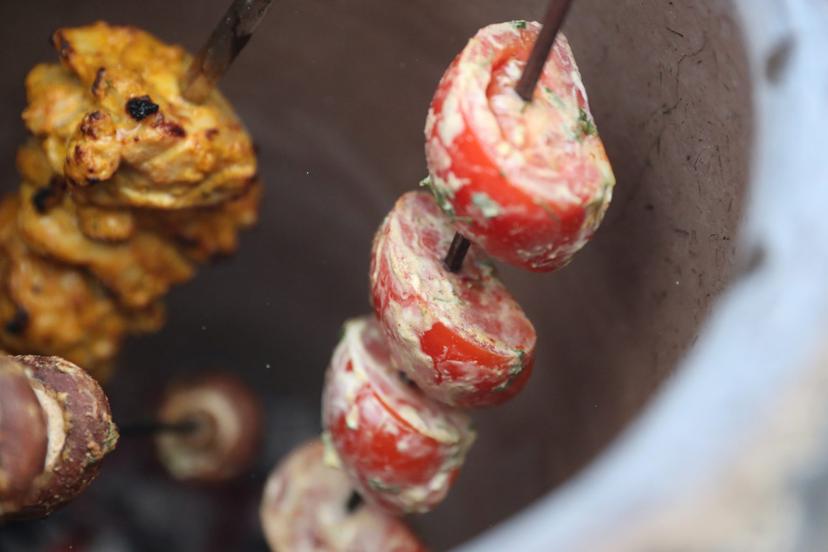 Tomatoes skewer
